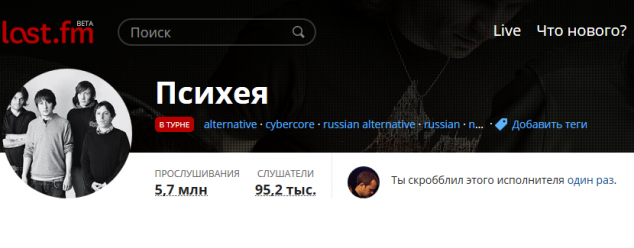 Психея на Last.fm