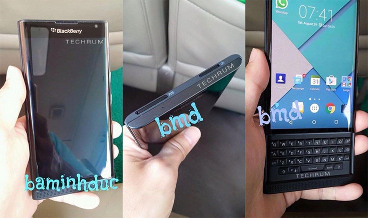 Смартфон BlackBerry Venice запечатлён на множестве снимков