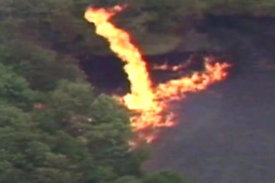 В cеть выложили видео уничтожившего три миллиона литров виски огненного торнадо - 1 1