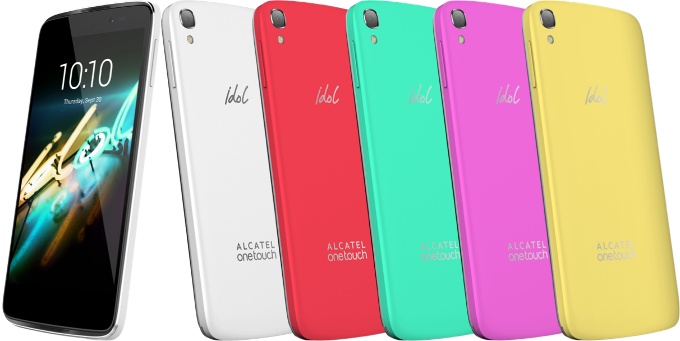 Смартфон Alcatel OneTouch Idol 3 будет доступен в различных цветовых вариантах