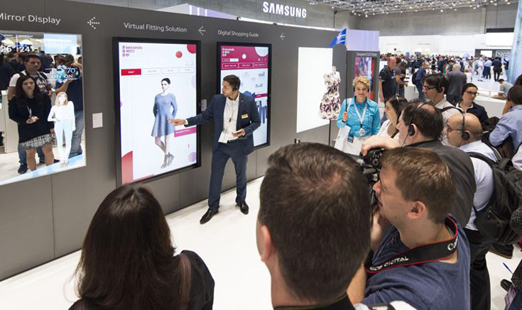 Компания Samsung показала на IFA 2015 прозрачный и зеркальный дисплеи OLED