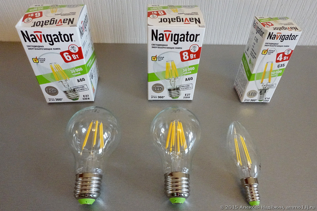 Светодиодные лампы Navigator Filament - 1