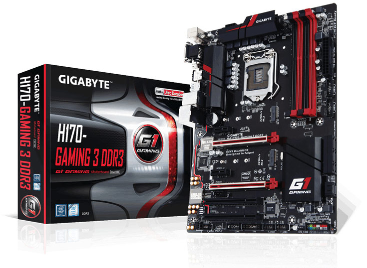 Для перехода на память DDR4 плата Gigabyte GA-H170-Gaming 3 DDR3 не годится