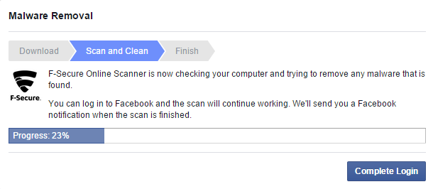 Facebook и Instagram блокируют ссылки на «ВКонтакте», принудительно проверяя компьютер на наличие вредоносного ПО - 3 Скриншот экрана ВК FB