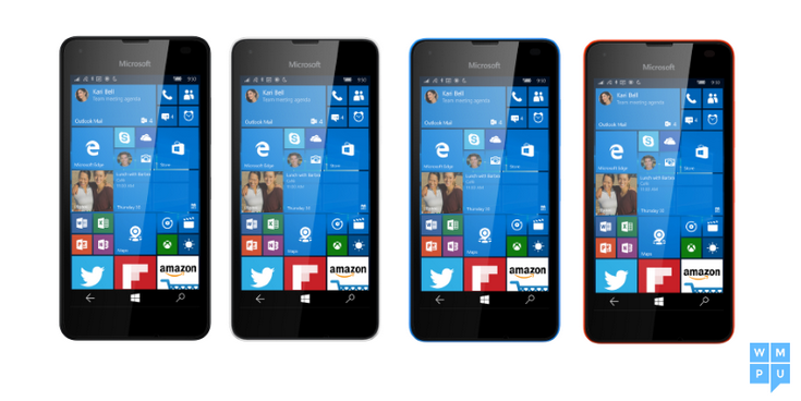 Смартфон Microsoft Lumia 550 будет доступен в четырёх цветовых вариантах
