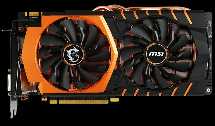 3D-карта MSI GeForce GTX 980 Ti Golden 6G Gaming Edition оснащена охладителем Twin Frozr V 