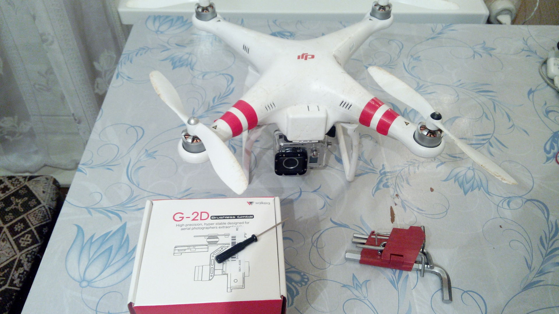 Подключение подвеса Walkera G-2D к квадрокоптеру Dji Phantom 1 - 3