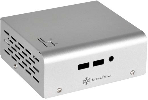 Размеры корпуса SilverStone Petit PT20 для мини-ПК Intel NUC — 125 x 110 x 50 мм