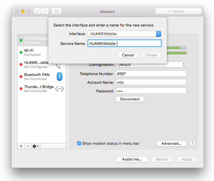 LTE модем МТС Huawei E3276 и OS X El Capitan - 5 LTE модем МТС Huawei E3276 и OS X El Capitan - 5