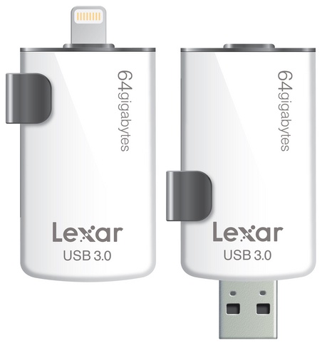 Носители Lexar JumpDrive M20c и M20i имеют коннекторы для мобильной и стационарной техники