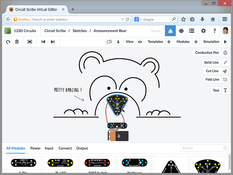 Обзор Circuit Scribe: рисуем электронные схемы без проводов и макетных плат - 13 Обзор Circuit Scribe: рисуем электронные схемы без проводов и макетных плат - 13