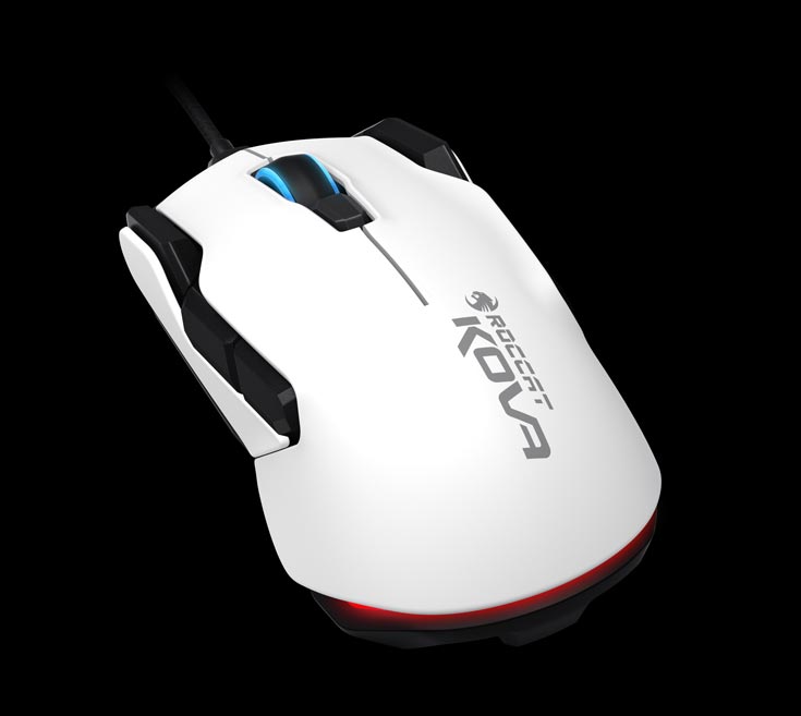 Покупатель мыши Roccat Kova сможет выбрать устройство белого и черного цвета