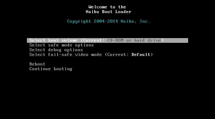 Установка Haiku и начальная настройка системы - 2 Установка Haiku и начальная настройка системы - 2