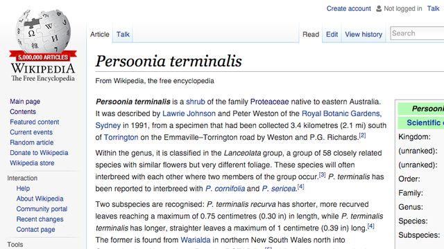 В англоязычной Википедии — 5 миллионов статей - 1