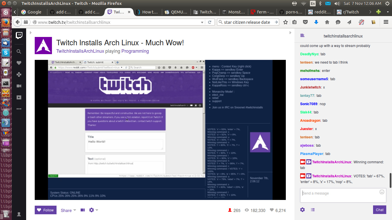 Неделя установки Arch Linux на Twitch - 25