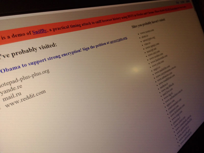 Атака по времени на HSTS Sniffly показывает, на какие сайты ходил пользователь - 1