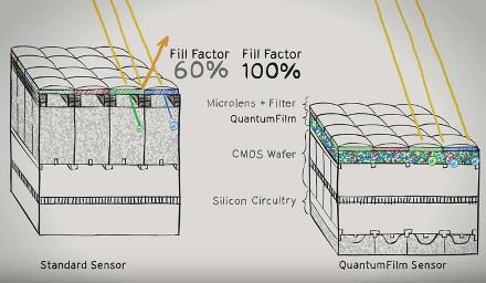 InVisage представила уникальный датчик изображения Quantum13