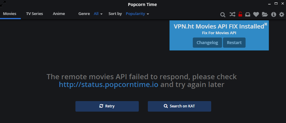 Popcorn Time ушел, но обещал вернуться. Ах, нет, уже возвращается - 2