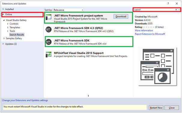 Начало работы с .NET Micro Framework 4.4 - 5