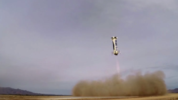 Компании Blue Origin Джеффа Безоса удалось посадить первую ступень ракеты New Shepard без повреждений - 1