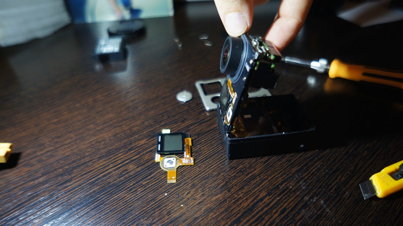 Замена переднего LCD дисплея GoPro 4 black - 5
