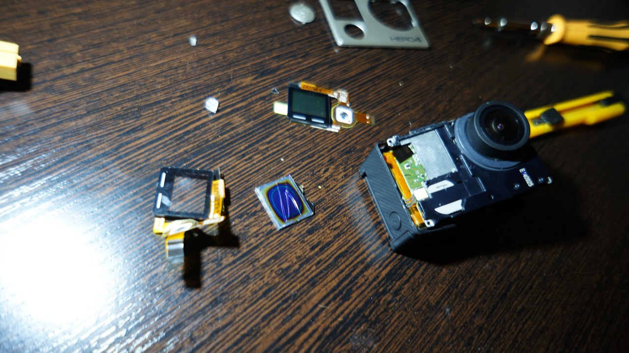 Замена переднего LCD дисплея GoPro 4 black - 8