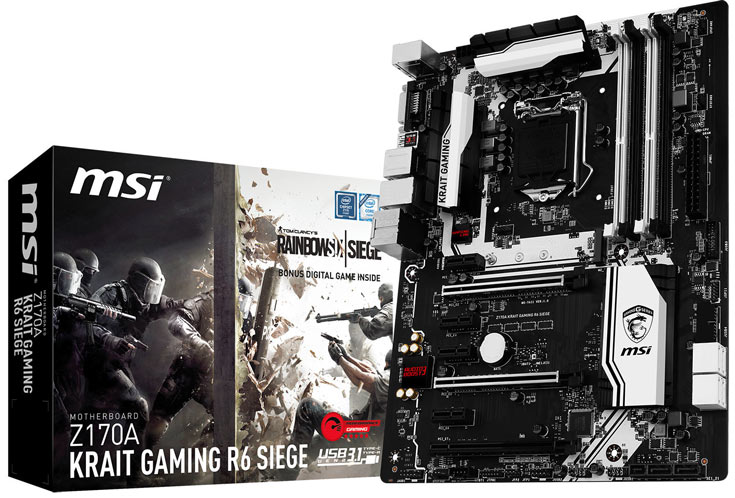 В описании платы MSI Z170A KRAIT Gaming R6 Siege производитель выделяет звуковую подсистему Audio Boost 3