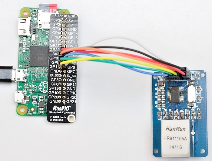 На Raspberry PI Zero подтверждена работа ethernet-модуля ENC28J60 - 3