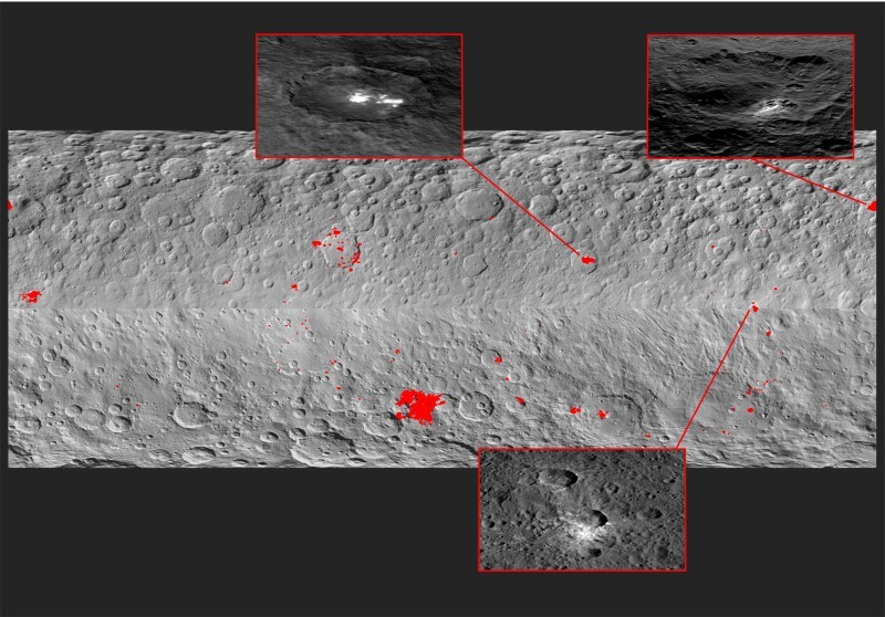 Астрономы объяснили странные белые пятна на Церере - 3