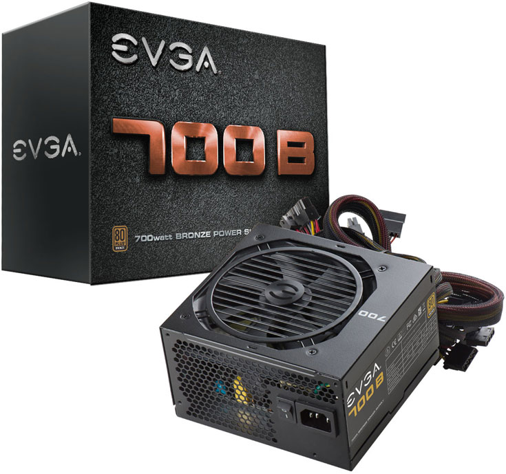 Срок гарантии на блок питания Evga 700B — три года