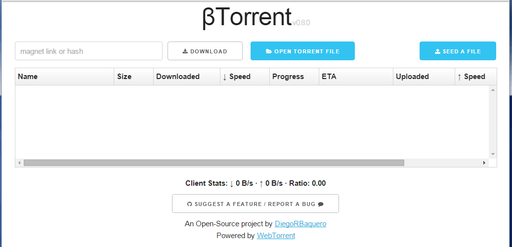 WebTorrent: торренты через браузер. Без плагинов, чистый JavaScript - 2