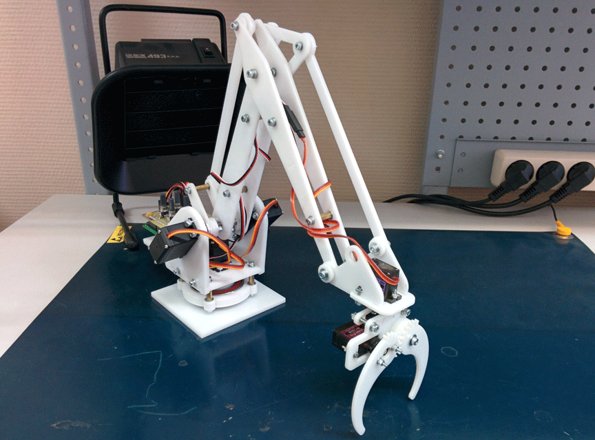 Настольная робо-рука манипулятор из оргстекла на сервоприводах своими руками или реверс-инжиниринг uArm - 1
