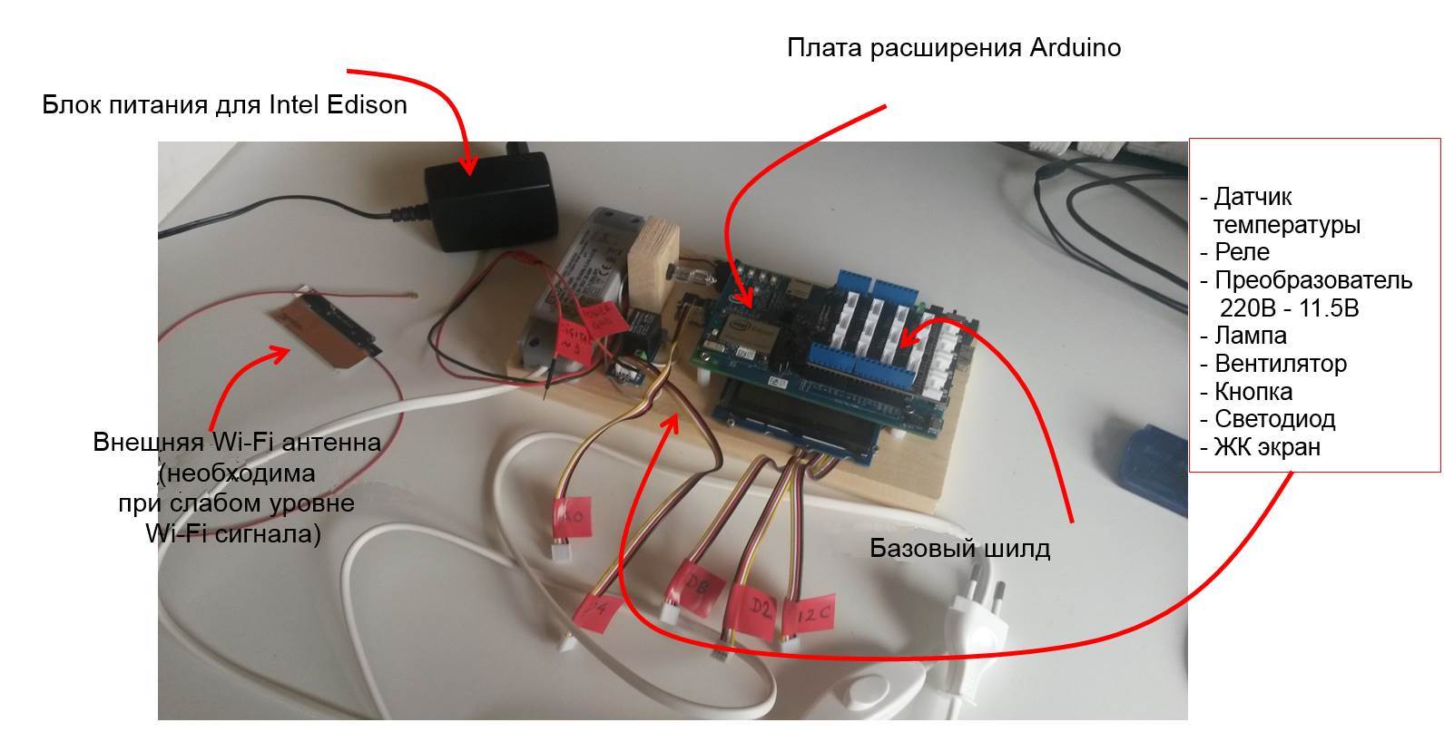 Модель системы климат-контроля на основе Intel Edison - 2