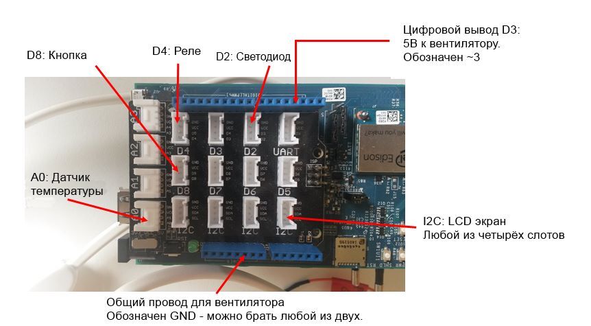 Модель системы климат-контроля на основе Intel Edison - 3 Модель системы климат-контроля на основе Intel Edison - 3