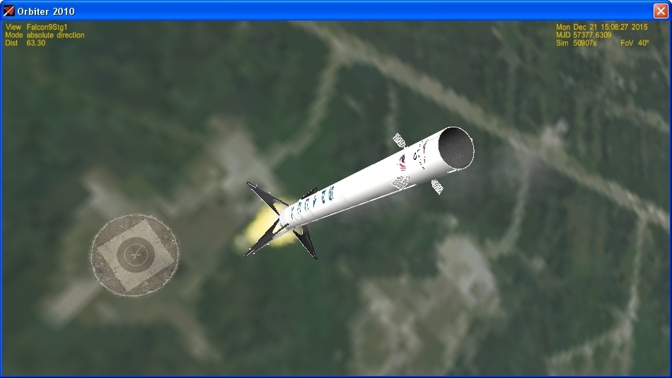 Летим и садимся вместе с Falcon 9R - 21
