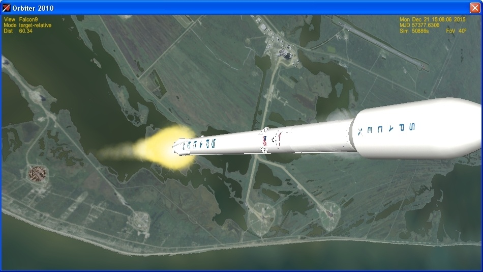 Летим и садимся вместе с Falcon 9R - 9
