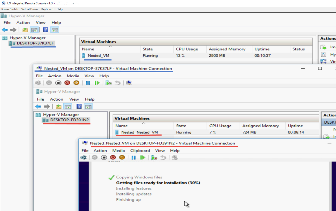 Вложенная виртуализация Hyper-V — первый шаг - 6 Вложенная виртуализация Hyper-V — первый шаг - 6