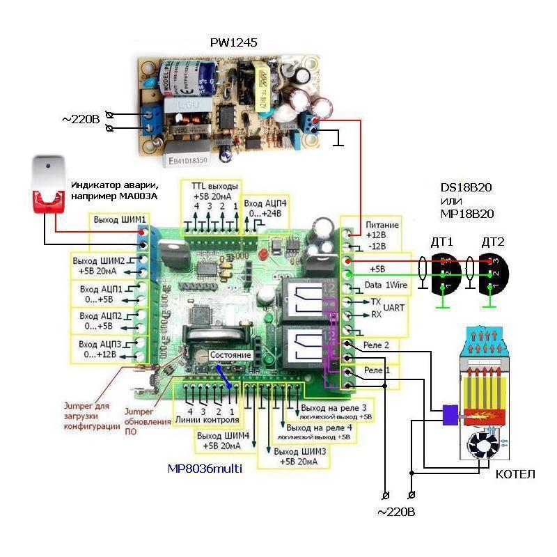 MP8036multi: пример работы термостатом - 2 MP8036multi: пример работы термостатом - 2