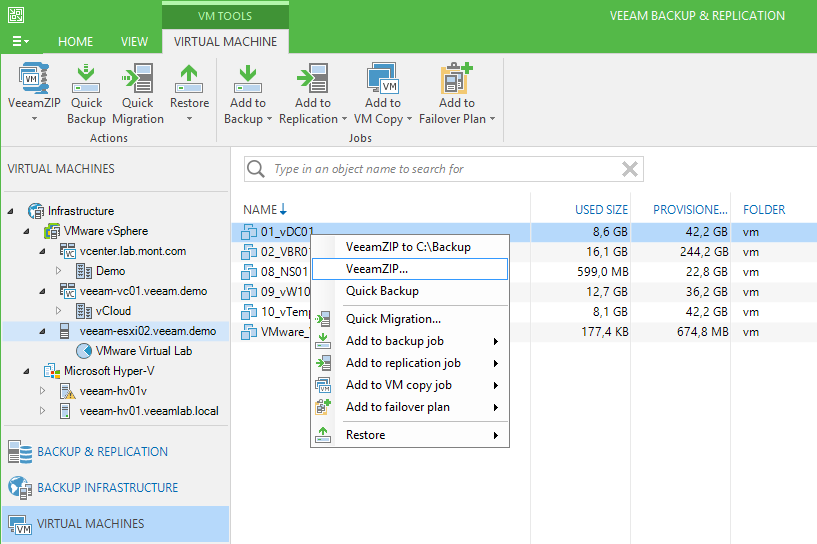 Veeam Backup: миленькие хитрости - 2