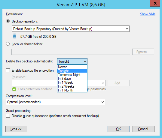 Veeam Backup: миленькие хитрости - 3