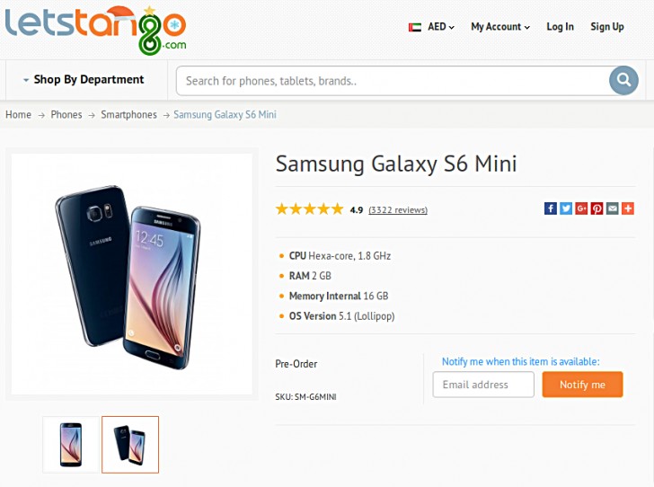 Смартфону Samsung Galaxy S6 mini приписывают SoC Snapdragon 808