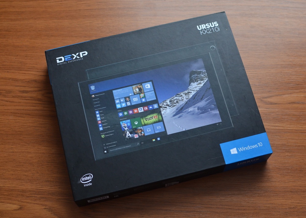 DEXP Ursus KX210i – планшет-трансформер на Windows 10 с процессором Intel® Atom™ - 3