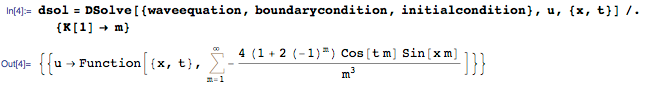 Новое в Wolfram Language | Аналитическое решение уравнений в частных производных - 5