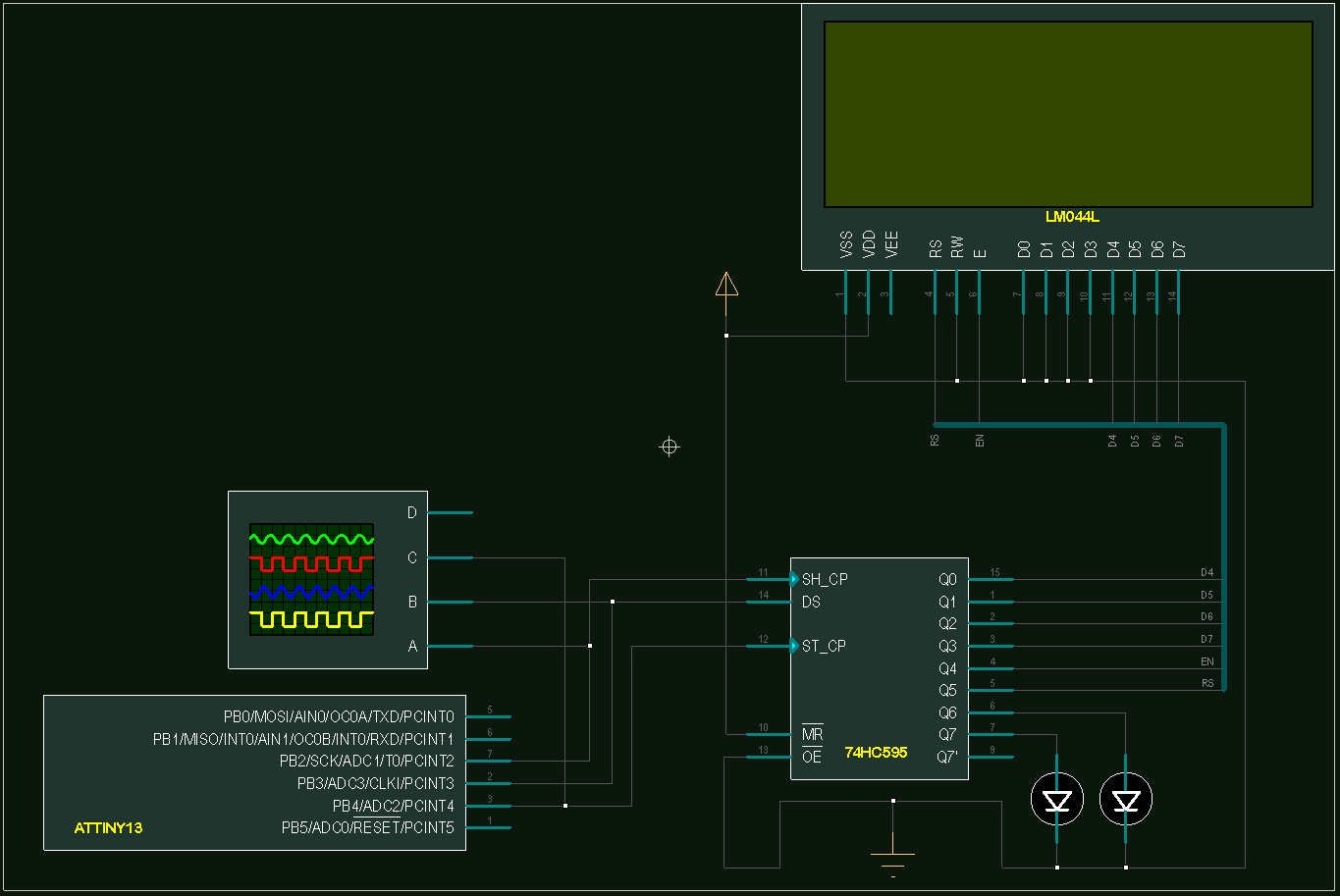 Слон и Моська, или подключение LCD к Attiny13A - 3