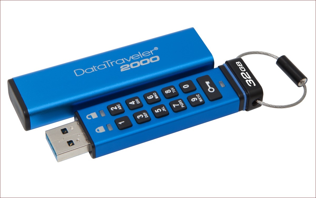 [Анонс] Kingston представляет USB-накопитель DataTraveler 2000 с шифрованием данных и мини-клавиатурой для набора пароля - 1