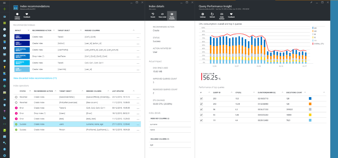 Эффективное управление индексами в Azure SQL Database с помощью Index Advisor - 8