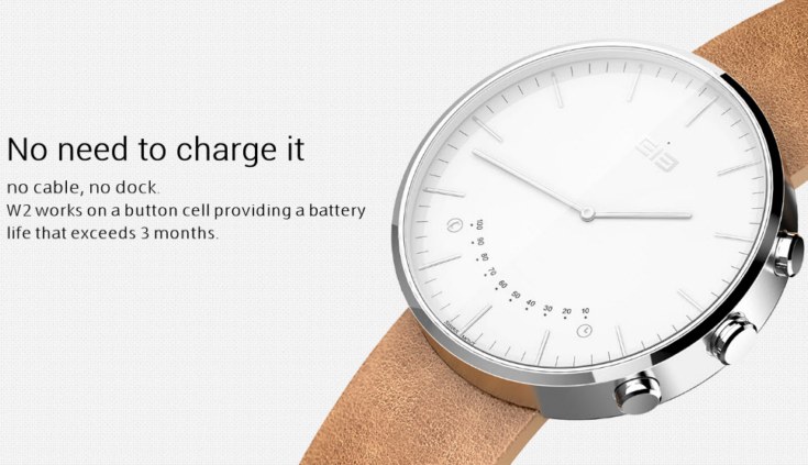  Умные часы Elephone W2 смогут работать три месяца от одной батарейки