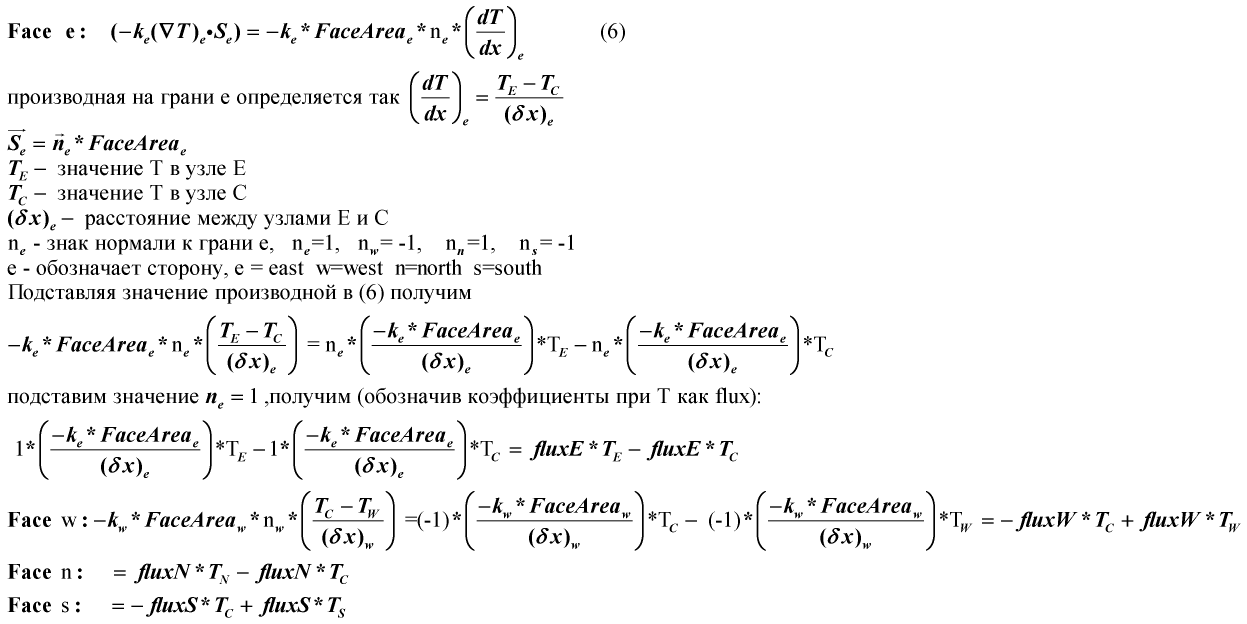 Метод Finite Volume — реализация на примере теплопроводности - 9