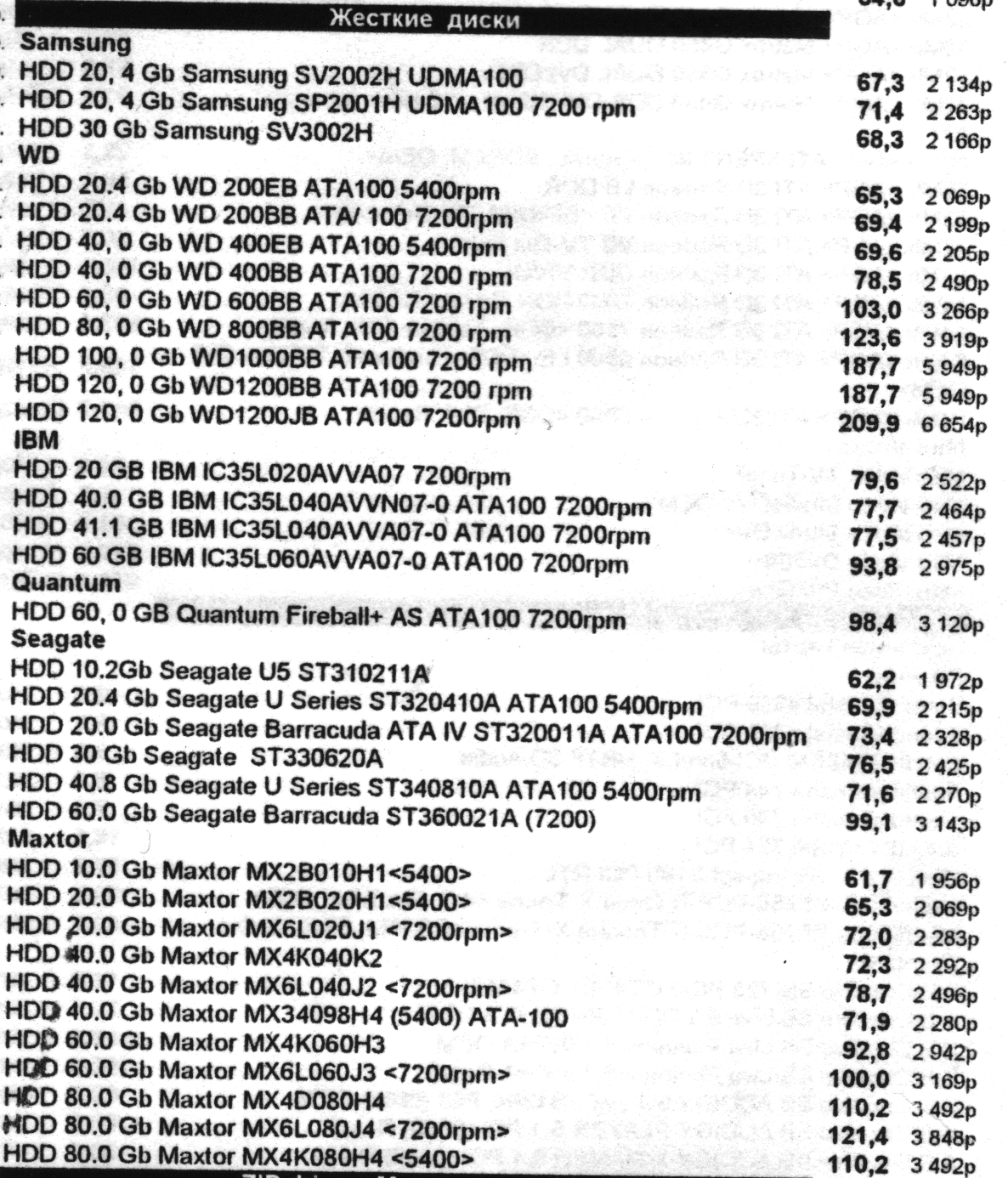 Минутка ностальгии: цены на компьютеры и комплектующие от 2002 года - 24