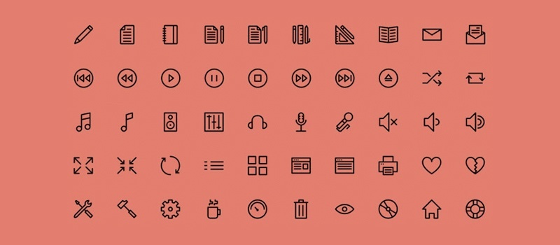 Outlined Icons